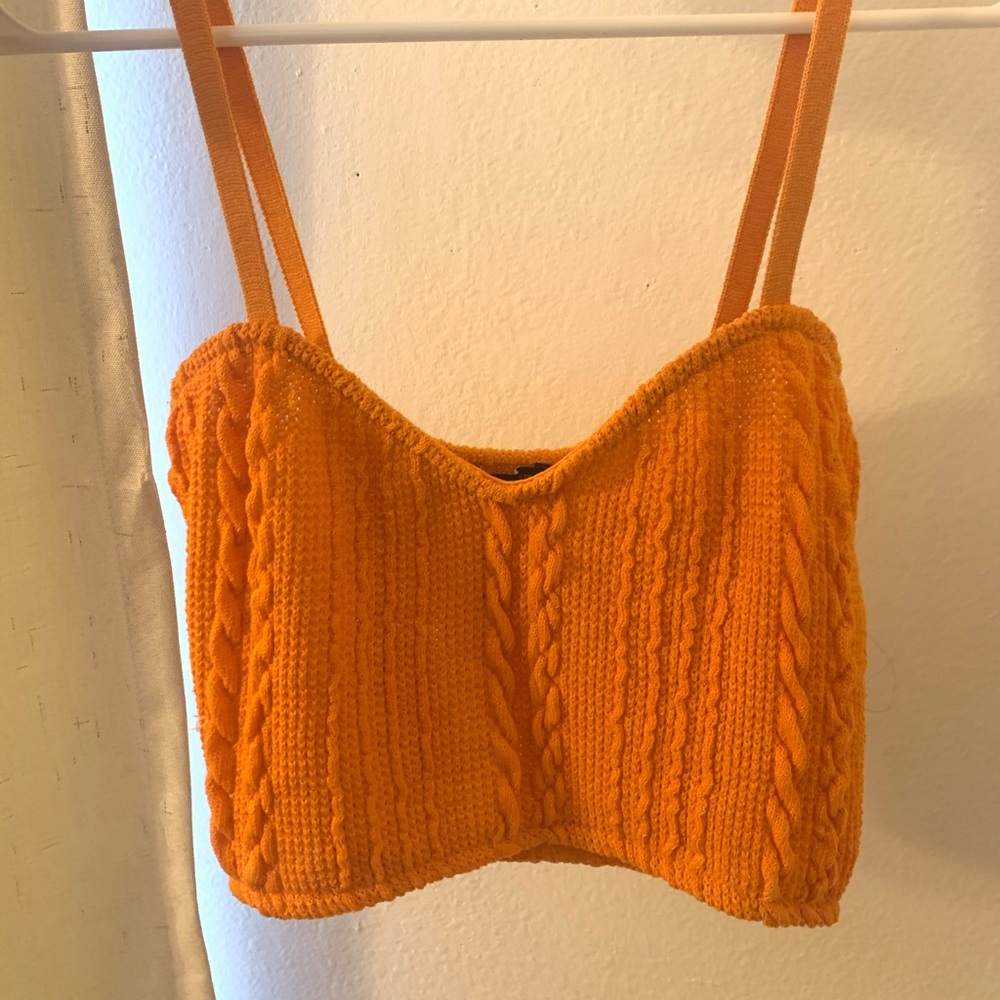 Zara orange tank